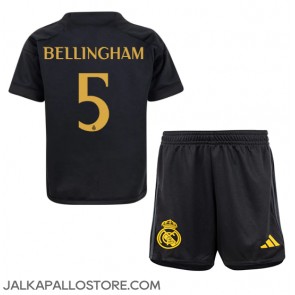 Real Madrid Jude Bellingham #5 Kolmaspaita Lapsille 2023-24 Lyhythihainen (+ shortsit)